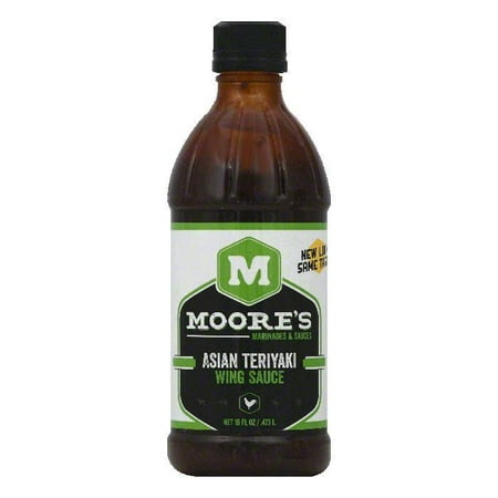 Moores Asian Teriyaki Wing Sauce, 16 OZ (Pack of (Best Teriyaki Sauce For Wings)