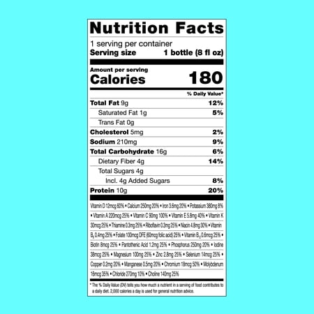Equate Vanilla Nutrition Shake for People with Diabetes, 6 count
