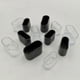 thumbnail image 4 of 16 piezas de tapas para patas de silla, protectores de suelo, tapas de 40 x 20 mm, color negro, 4 of 4