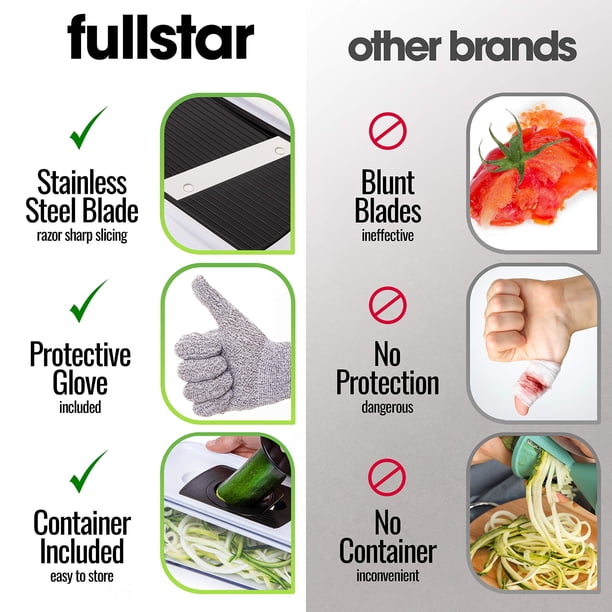 Fullstar 11 in 1 Mandoline Slicer, Vegetable Slicer & Cheese