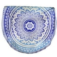 thumbnail image 1 of Fader Color Round Tippet Tablecloth Yoga Mat; Tippet Summer Beach Towel Round Yoga Mat, 1 of 2