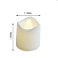 thumbnail image 3 of Efavormart 12 Pack - White Flameless LED Candles - Battery Operated Tea Light, 3 of 10
