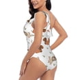 thumbnail image 4 of Honeii Rabbit And Squirrel for women's one-piece swimsuit featuring a chic one-shoulder design experience elegance and style in the water-Medium, 4 of 6
