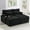 Black, variant on Euroco Loveseat Sofa 70.9" Free-combined Sectional Convertible Sofa Bed with Storage Space, Two Movable Ottomans, Four USB Ports and Two Cup Holders for Living Room, Grey