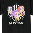thumbnail image 2 of KPop Demon Hunters Huntrix Excited Kawaii on Black Short Sleeve Adult T Shirt - 6XL, 2 of 4