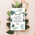 thumbnail image 4 of Koyal Wholesale Tropical Geometric Monstera Palms Wedding Thank You Place Setting Cards for Reception, Family, 56-Pk, 4 of 5