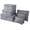 Gray, variant on 6Pcs Waterproof Travel Storage Bags Clothes Packing Cube Luggage Organizer Pouch Travel Waterproof Clothing Sorting Bag Packing Cube Luggage Organizer