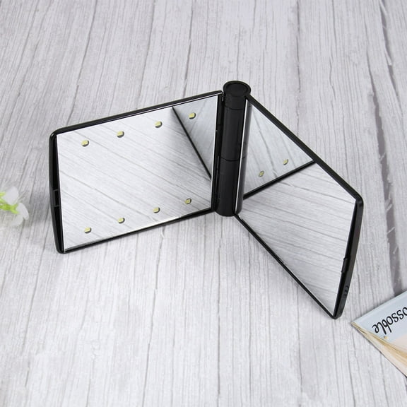 KONTONTY 1Pcs Travel Makeup Mirror Led Lighting Magnification 11.8 X 7.9 X 0.6 Inch