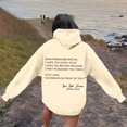 thumbnail image 3 of Women's Word Graphic Vintage Hoodie Long Sleeve Sweatshirt, 3 of 6