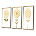 thumbnail image 3 of Designart "Gold Flower of Life in Bloom IV" Abstract Botanicals Framed Wall Art Set Of 3 - Gold Modern Frame Gallery Set For Office Decor, 3 of 6