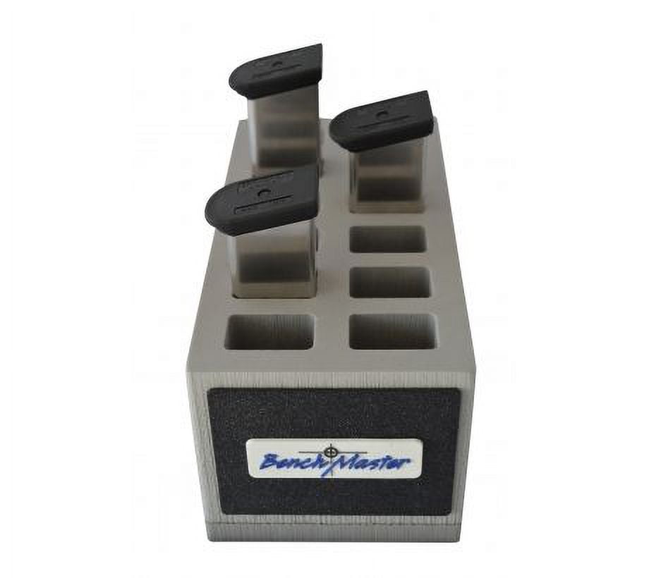 BENCHMASTER BMWRDS9MR WEAPONRAC DOUBLE STACK RACK FOR 9MM 12 MAG BLACK THERMAL MOLDED LAMINATE