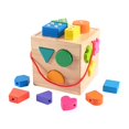 thumbnail image 1 of Juguete clasificador de formas, cubo de actividad, regalos de juguete, cubo de clasificación de formas multicolor, caja de rompecabezas de madera para SM SunniMix Juguetes clasificadores de formas, 1 of 8