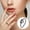 Black, variant on Jewelry VerPetridure Knot Heart-Shaped Cool Ring Opening Adjustabl Uniform Code Wonderful Gift