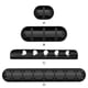 thumbnail image 3 of Inteprter Clips organizadores de cables de silicona negros para amplio, soporte para cables, gestión de cables, enrollador de cables Teléfono y Comunicación Negro 3#, 3 of 5