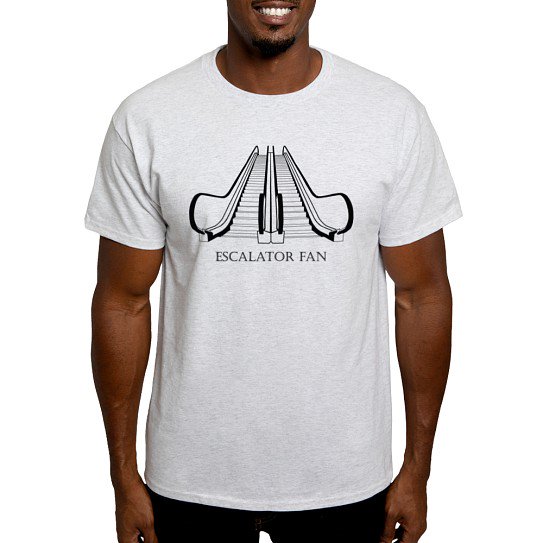 CafePress - Escalator Men'S T Shirt - Men's Classic Cotton T-Shirts