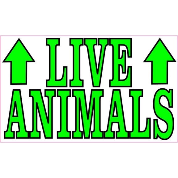 5in x 3in Live Animals Magnet Sign Magnets  Magnetic Animal
