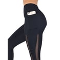 thumbnail image 4 of TWZH Women Solid Color Elastic High Waist Leggings with Pockets, 4 of 4