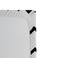 thumbnail image 3 of Ambesonne Live Laugh Love Fitted Sheet 2 Pcs Set, Chevron Art, Twin XL, Black White and Peach, 3 of 3