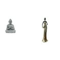 thumbnail image 1 of Escultura De Buda Sun Wukong Con Figura De Dama Tribal Africana, Arte Vintage Coleccionable Para Hotel, Patio, Chimenea Y Decoración Del Hogar., 1 of 8