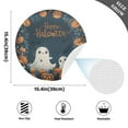 thumbnail image 2 of Ryvnso Ghosts Pumpkins in Halloween Round Plate Mats Dining Table Placemat Set of 4 for Holiday Decoration, 2 of 7