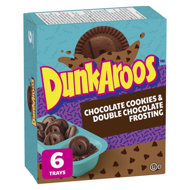 DunkAroos Biscuits au chocolat avec glaçage au double chocolat, 6ct