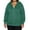 07#Dark Green, variant on Women's Plus Size Hoodie Fall Winter Fashion Zip Up Loose Light Warm House Sweatshirt Cute Holiday Funny Soft Jackets Dark Blue 2XL