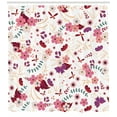 thumbnail image 3 of Ambesonne Botany Shower Curtain, Spring Ivy Flowers Leaves, 69"Wx70"L, Multicolor, 3 of 3