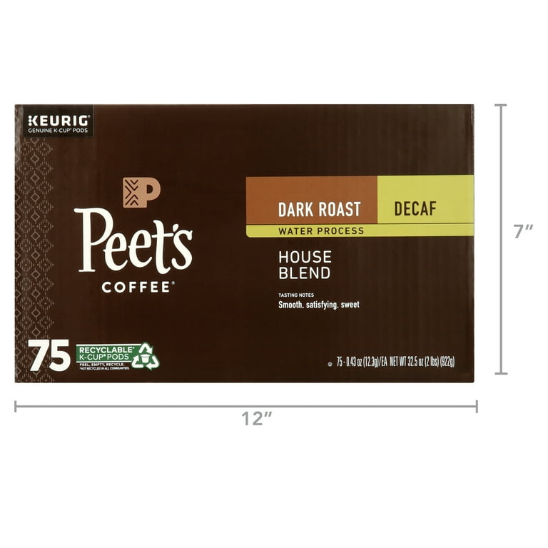 Peet's decaf coffee k cups sales