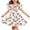 Watermelon Red, variant on QSAWXQZ Girls' Floral Dress Puff Short Sleeve Crew Neck A Line Sundress Loose Casual Outfit for Summer 11 Years