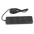 thumbnail image 3 of Regleta de enchufes de 3000 W 3 Interfaz universal 2 USB 2 Puerto PD Interruptores de control individuales Regleta de enchufes de seguridad Enchufe del Reino Unido 110‑265 V, 3 of 9