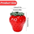 thumbnail image 2 of Home Decor Strawberry Shaped Jar Strawberry Candy Jar With Lid Ceramic Strawberry Cookie Jar Strawberry Flower Vase Cute Vintage Container Food Storage For Tea Coffee Candy Cook, 2 of 6
