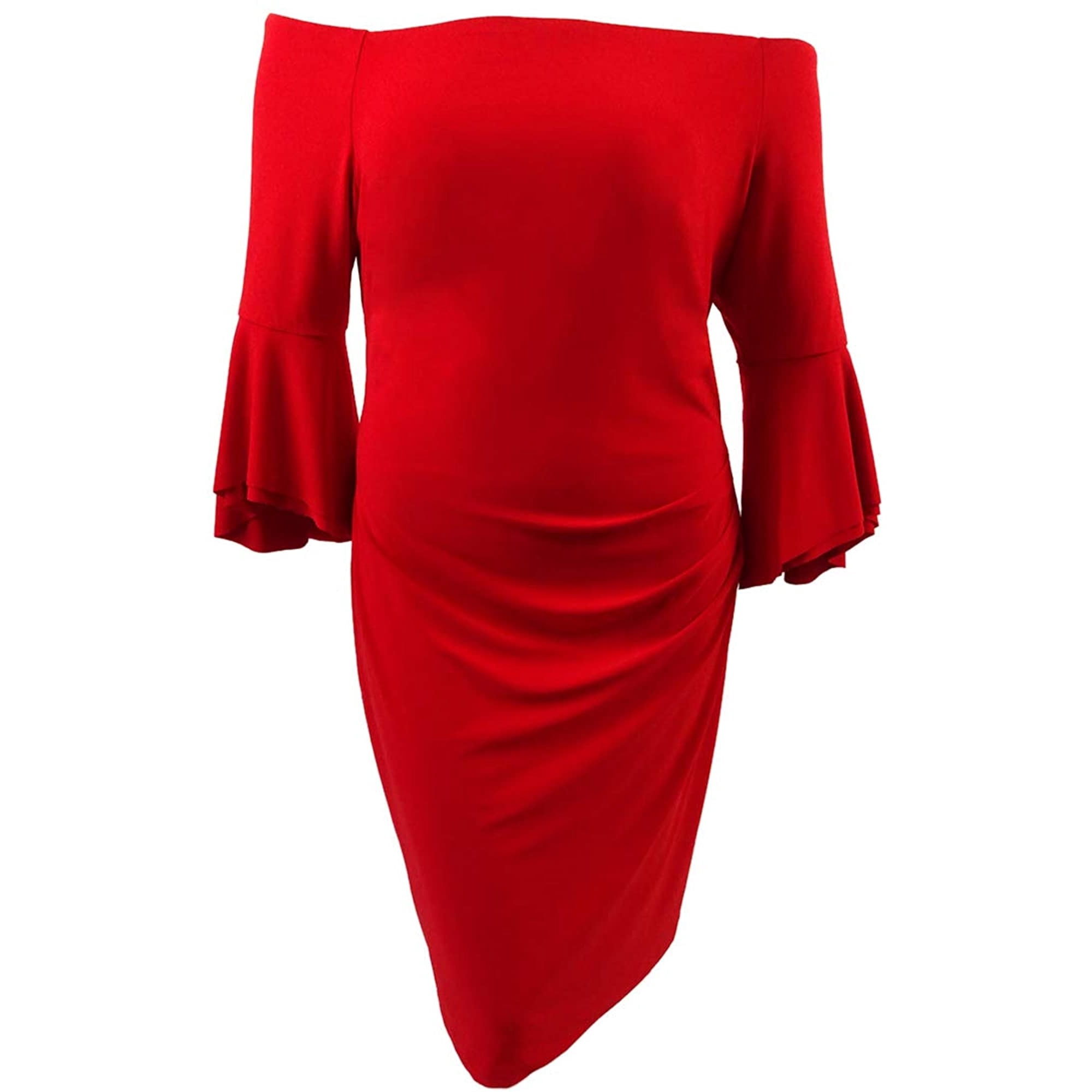 Lauren by Ralph Lauren Womens Off The Shoulder Jersey Dress 16W, Orient Red  | Walmart Canada