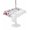 White, variant on Outdoor Tablecloth with Umbrella Hole for Patio/Picnic/Party/Camping, Blue Red Flowers Waterproof Table Cloth Rectangle Table Cover Washable, Elegant Spring Floral Butterfly Pastoral (60"x 84")