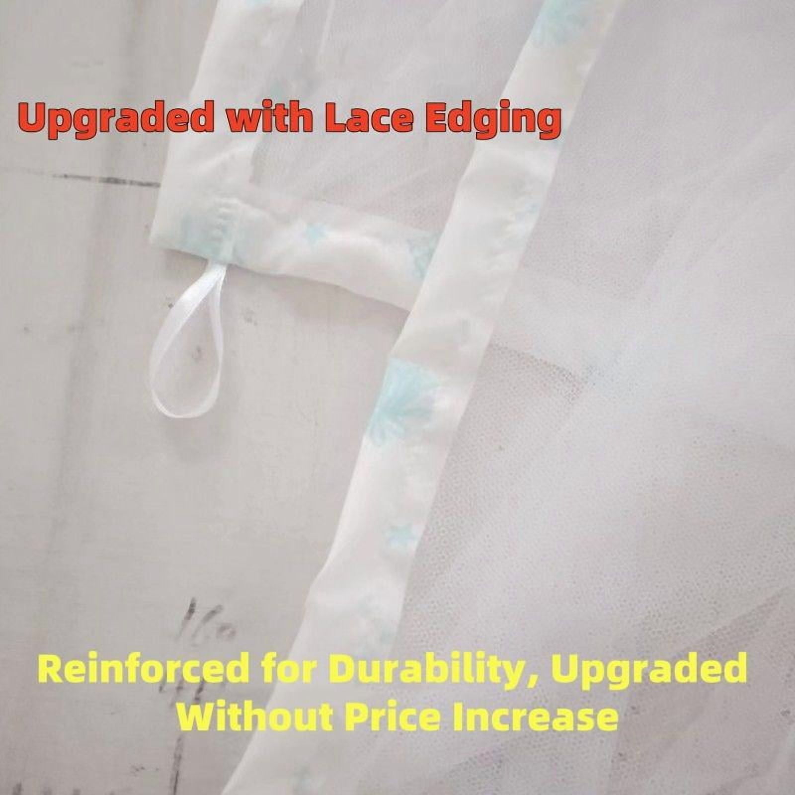 Extra Large Mosquito Net with Single Door, Traditional Canopy for Floor Mattress, Bed Frame, and Courtyard Use