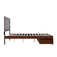 thumbnail image 5 of AFI NoHo 14" Queen Wood Platform Bed Frame with Foot Drawer Storage, Walnut, 5 of 7