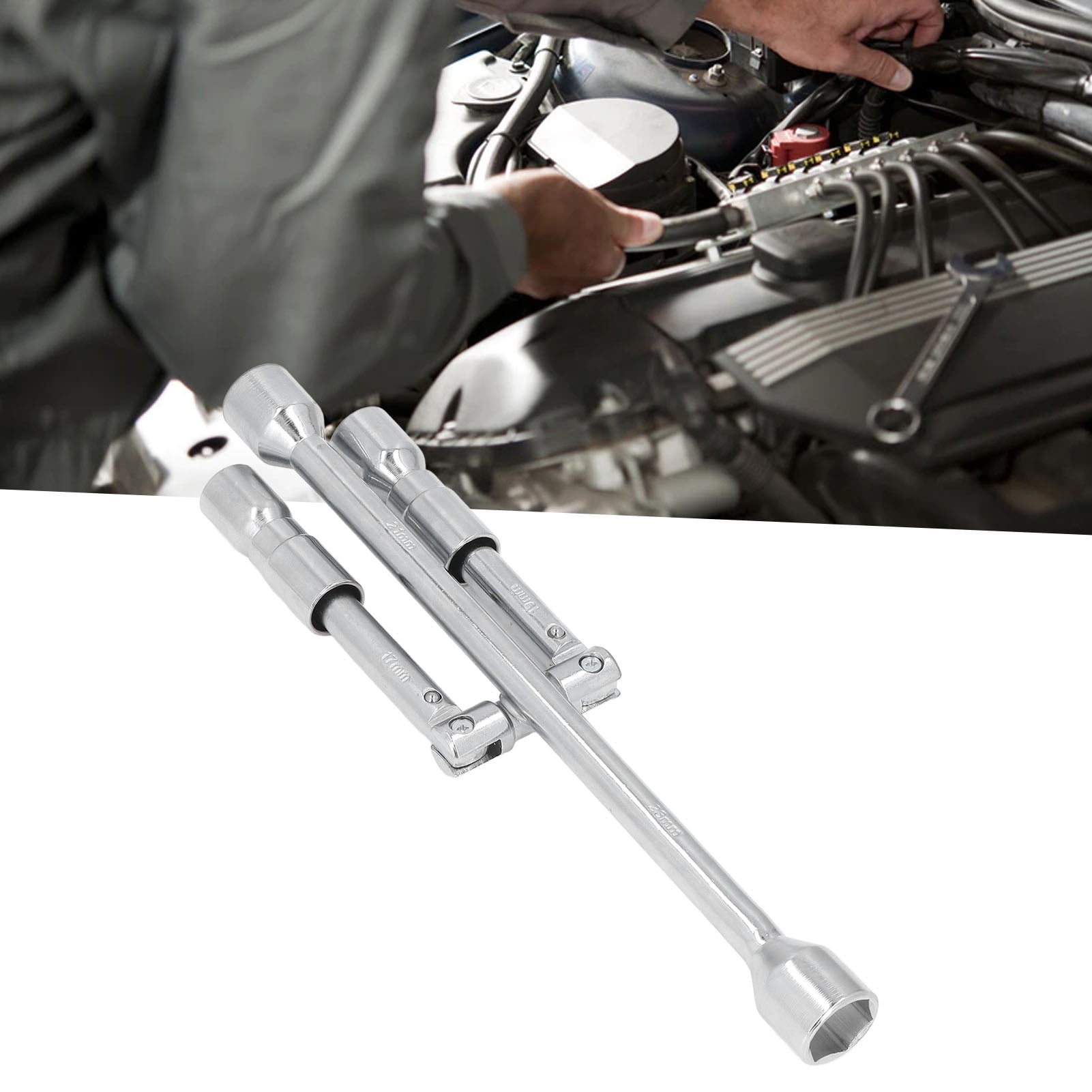 4 Way Wrench High Carbon Steel 180 Foldable Lug Socket Spanner Folding