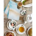 thumbnail image 3 of Blue Coastal Kitchen Dish Towels for Drying Dishes Set of 2, Summer Beach Tropical Ocean Nautical Seaside Waffle Weave Microfiber Hand Tea Bathroom Towels Quick Dry & Absorbent Towel 15.7x23.6, 3 of 7