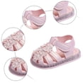 thumbnail image 5 of Duqingm Girls Platform Sandals Girls Sandals Fashion Bow Summer Shoes for Toddler/Little Kid Pink,4, 5 of 7