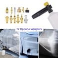 thumbnail image 2 of Car Wash Foamer 600ML Foam Spray Bottle Water-saving Adjustable Adapter Car Nozzle Adapter, Adapter Replacement for Huter, 2 of 8