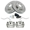 thumbnail image 4 of TRQ Front Brake Pad & Rotor Kit Brake Caliper Brake Hose Brake Pads Brake Rotor Semi-Metallic Fits Select 2009-2010 Pontiac Vibe 2009-2013 Toyota Matrix, 4 of 4