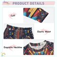 thumbnail image 3 of FORMRS Long Sleeve Top and Pants Pajama Set for Niños 2-Piece Sleepwear, Sizes 18M-8Y, Brown Abstract Eagle, 3 of 6
