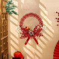 thumbnail image 1 of Adorno colgante de año Nuevo Lunar chino, corona roja, bayas artificiales para paredes de TV, decoración de paredes de sofá, multifuncional Estilo C, 1 of 8