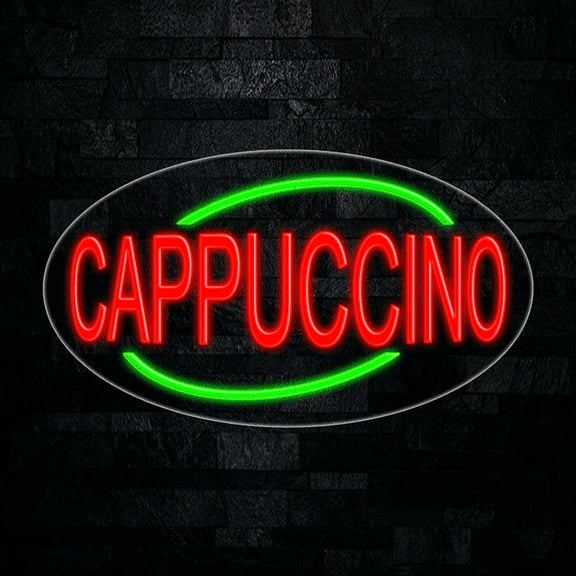 Cappuccino LED Neon Sign 28"L x 16"H #34169