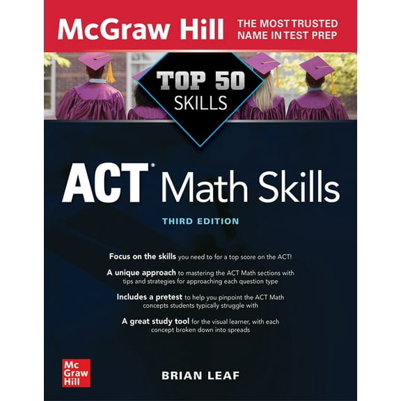 Top 50 ACT Math Skills, Third Edition, (Paperback)