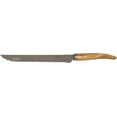 thumbnail image 4 of Laguiole en Aubrac Cuisine Gourmet Stainless Fully Forged Steel Made In France Bread Serrated Knife With Olivewood Handle, 9-in / 25cm, 4 of 4