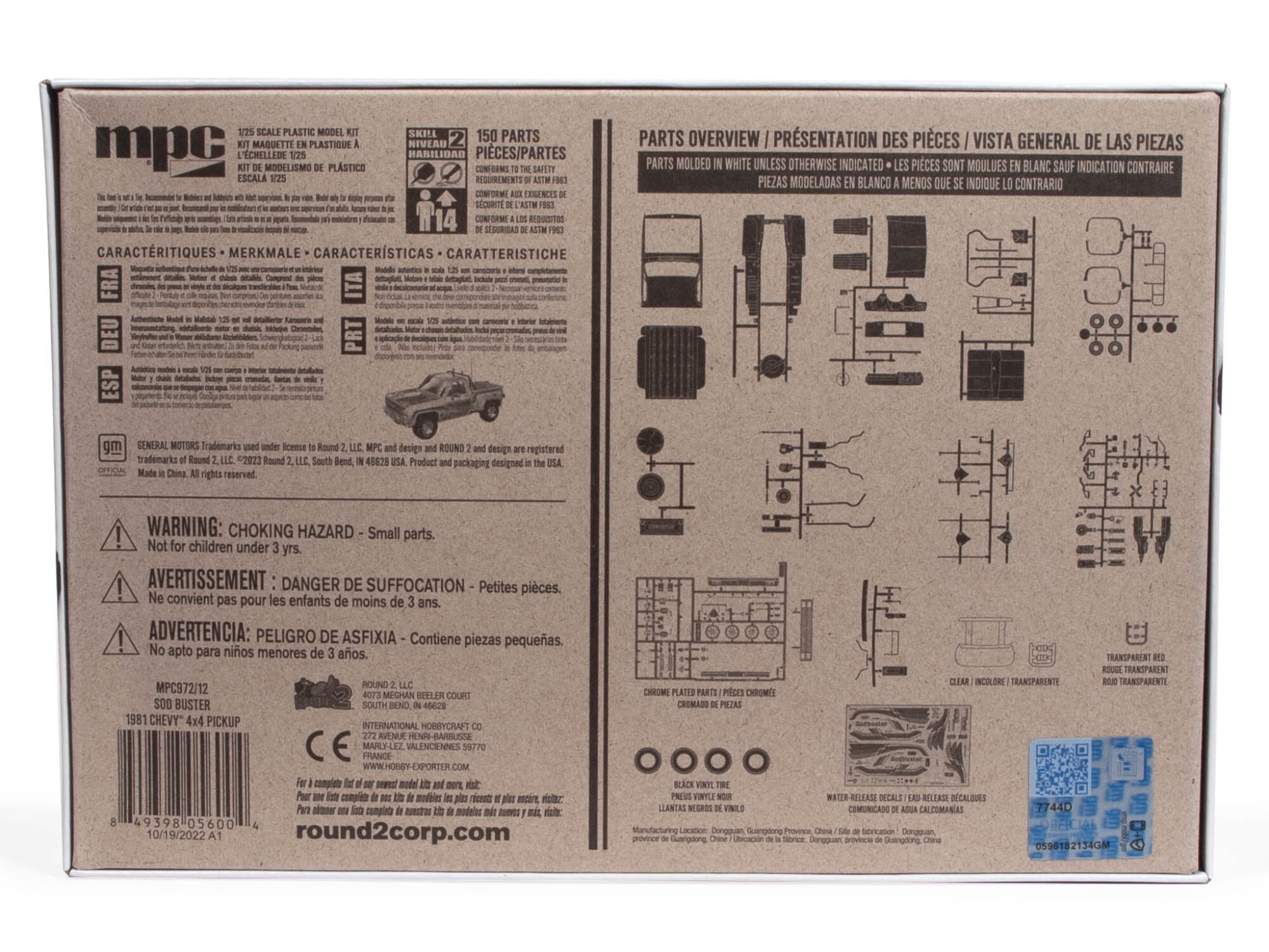 AMT Model Kit Skill 2 1981 Chevy Stepside Pickup Sod Buster