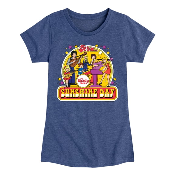 The Brady Bunch - The Brady Kids - Sunshine Day - Vintage Cartoon Band - Toddler And Youth Girls Short Sleeve Graphic T-Shirt