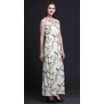 thumbnail image 5 of Bimba Bird Women Printed Crew Neck Side Slits Halter Dress Long Evening Gown-Small, 5 of 6