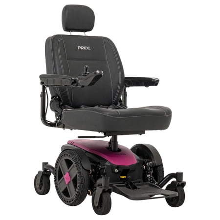 Pride Mobility Jazzy EVO 614 HD Group 2 Power Chair, Sugarplum, 18"Wx18"-20"D ADJ BACK