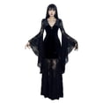thumbnail image 3 of UDAUDU Womens Gothic Bat Sleeve Halloween Costume Lace Patchwork Velvet Goth Vintage Fancy-Dress Costumes Black, 3 of 7